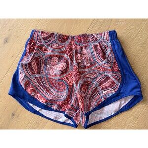 Nike Shorts Womens Small S Multi Dri Fit Tempo Running Brief Lined Paisley Print